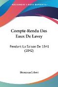Compte-Rendu Des Eaux De Lavey