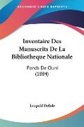 Inventaire Des Manuscrits De La Bibliotheque Nationale