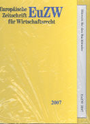 Europäische Zeitschrift für Wirtschaftsrecht. Einbanddecke 2007