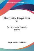 Oeuvres De Joseph Droz V1