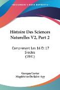 Histoire Des Sciences Naturelles V2, Part 2