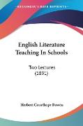 English Literature Teaching In Schools