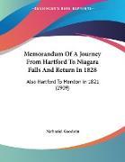 Memorandum Of A Journey From Hartford To Niagara Falls And Return In 1828