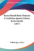 Recta Silendi Ratio Deducta A Guilielmo Ignatio Schutz, Jurisconsulte (1657)