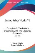 Burke, Select Works V1