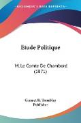 Etude Politique