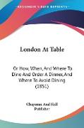 London At Table