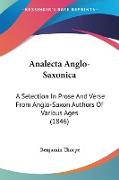 Analecta Anglo-Saxonica