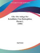 Uber Die Anlage Der Keimblatter Von Hydrophilus Piceus L. (1886)