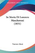 In Morte Di Lorenzo Mascheroni (1831)