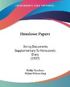 Henslowe Papers