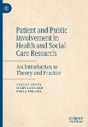 Patient and Public Involvement in Health and Social Care Research