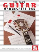 Guitar Manuscript Pad