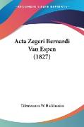 Acta Zegeri Bernardi Van Espen (1827)