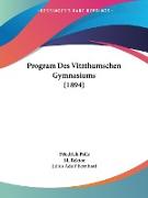 Program Des Vitzthumschen Gymnasiums (1894)