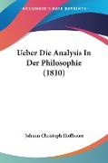 Ueber Die Analysis In Der Philosophie (1810)