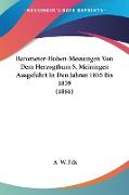 Barometer-Hohen-Messungen Von Dem Herzogthum S. Meiningen Ausgefuhrt In Den Jahren 1855 Bis 1859 (1861)