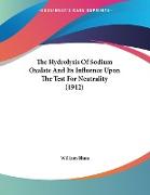 The Hydrolysis Of Sodium Oxalate And Its Influence Upon The Test For Neutrality (1912)