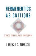 Hermeneutics as Critique