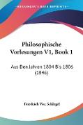 Philosophische Vorlesungen V1, Book 1