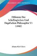 Differenz Der Schelling'schen Und Hegel'schen Philosophie V1 (1842)