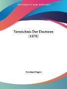 Verzeichnis Der Doctoren (1878)