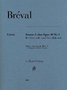 Bréval - Sonata C major op. 40 no. 1 for Violoncello and Bass (Piano)