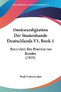 Denkwurdigkeiten Der Staatenkunde Deutschlands V1, Book 1