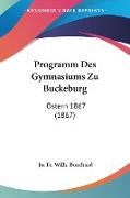 Programm Des Gymnasiums Zu Buckeburg
