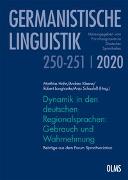 Dynamik in den deutschen Regionalsprachen: Gebrauch und Wahrnehmung