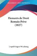 Elements de Droit Romain Prive (1827)