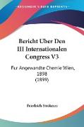 Bericht Uber Den III Internationalen Congress V3