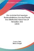 Die Aviticitat Und Sonstigen Besitzverhaltnisse, Geordnet Durch Das Allerhochste Patent Vom 29 November 1852 (1853)