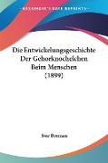 Die Entwickelungsgeschichte Der Gehorknochelchen Beim Menschen (1899)