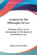Lectures On The Philosophy Of Law
