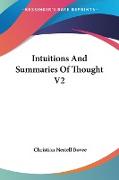 Intuitions And Summaries Of Thought V2