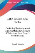 Latin Lessons And Tables