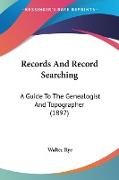 Records And Record Searching