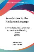 Introduction To The Hindustani Language