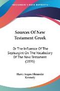 Sources Of New Testament Greek