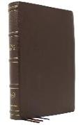 KJV, Large Print Verse-by-Verse Reference Bible, Maclaren Series, Genuine Leather, Brown, Thumb Indexed, Comfort Print