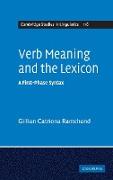 Verb Meaning and the Lexicon