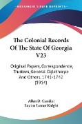 The Colonial Records Of The State Of Georgia V23