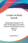 A Letter To David Garrick