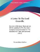 A Letter To The Lord Grenville