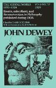 The Collected Works of John Dewey v. 12, 1920, Essays, Miscellany, and Reconstruction in Philosophy Published During 1920