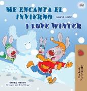 I Love Winter (Spanish English Bilingual Children's Book)