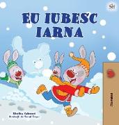 I Love Winter (Romanian Children's Book)