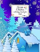 White Christmas coloring book for kids