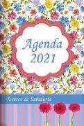 2021 Agenda - Tesoros de Sabiduría - Flores de Acuarela: Con Un Pensamiento Motivador O Un Versículo de la Biblia Para Cada Día del Año